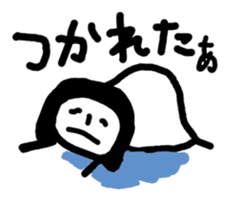 simple and pretty girl sticker #10344067