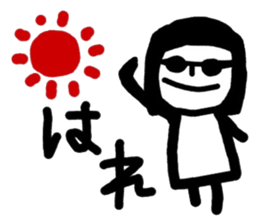 simple and pretty girl sticker #10344068