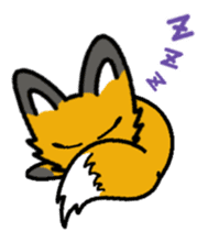 Oriental Forest:Red foxes KIKI sticker #10344297
