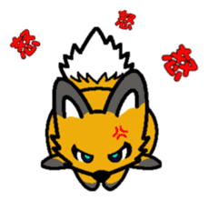 Oriental Forest:Red foxes KIKI sticker #10344327