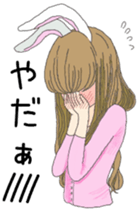 honesty rabbit sticker 7 sticker #10344625