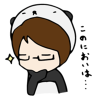 Panda-kun friendly sticker sticker #10344861
