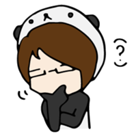Panda-kun friendly sticker sticker #10344862