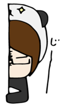 Panda-kun friendly sticker sticker #10344863