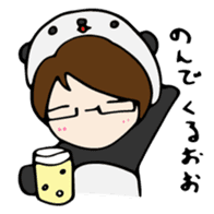 Panda-kun friendly sticker sticker #10344868