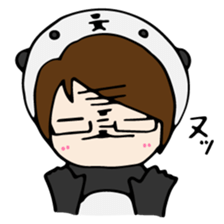 Panda-kun friendly sticker sticker #10344874