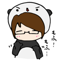 Panda-kun friendly sticker sticker #10344882