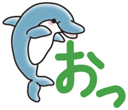 Sticker of a cute dolphin sticker #10344900