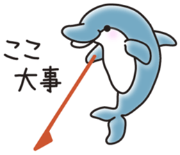 Sticker of a cute dolphin sticker #10344906