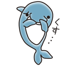 Sticker of a cute dolphin sticker #10344926