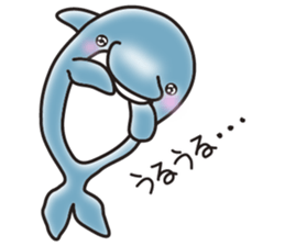 Sticker of a cute dolphin sticker #10344928