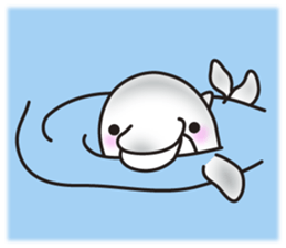 Sticker of a cute dolphin sticker #10344934