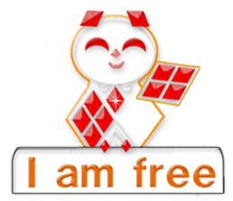 Queen of diamonds (English) sticker #10345030