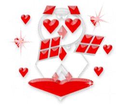 Queen of diamonds (English) sticker #10345036