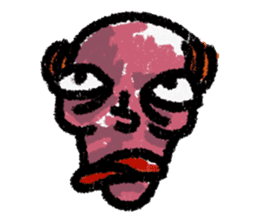 the face colorful sticker #10346635