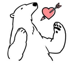 Love polar bear sticker #10346649