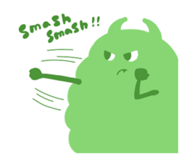 warm monster sticker #10346770