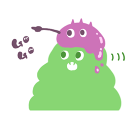 warm monster sticker #10346794