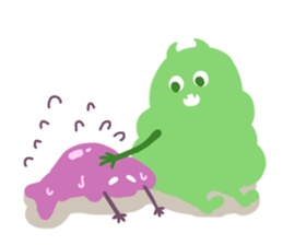 warm monster sticker #10346798