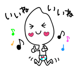 YuruYuru Okome-san sticker #10347295