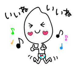 YuruYuru Okome-san sticker #10347295