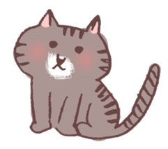 brown tabby cat "Kijineko-chan" sticker #10348080