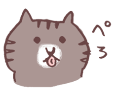 brown tabby cat "Kijineko-chan" sticker #10348081