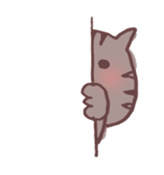 brown tabby cat "Kijineko-chan" sticker #10348084
