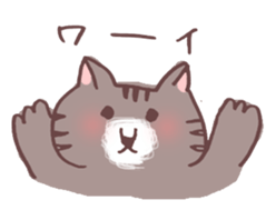 brown tabby cat "Kijineko-chan" sticker #10348086