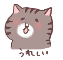 brown tabby cat "Kijineko-chan" sticker #10348089