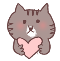 brown tabby cat "Kijineko-chan" sticker #10348092