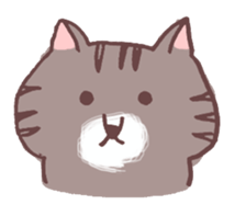 brown tabby cat "Kijineko-chan" sticker #10348093