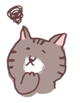 brown tabby cat "Kijineko-chan" sticker #10348098