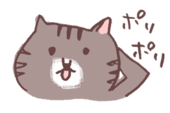 brown tabby cat "Kijineko-chan" sticker #10348099