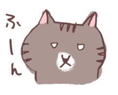 brown tabby cat "Kijineko-chan" sticker #10348108
