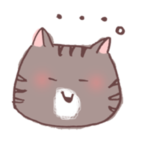 brown tabby cat "Kijineko-chan" sticker #10348111