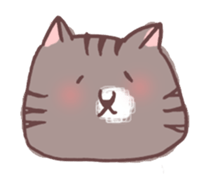 brown tabby cat "Kijineko-chan" sticker #10348113