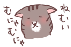 brown tabby cat "Kijineko-chan" sticker #10348118