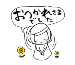 writing brush girl vol.10 sticker #10349901