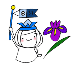 writing brush girl vol.10 sticker #10349911