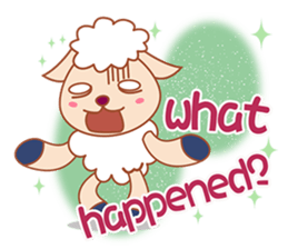 Fortune sheep sticker #10350193