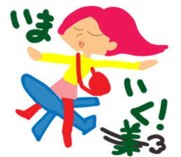 Girl of reaction sticker #10350534