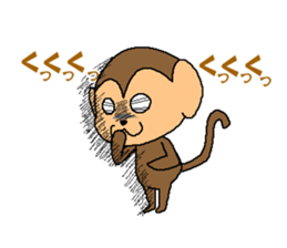 Sometimes black monkey sticker #10350932