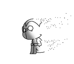 Sometimes black monkey sticker #10350945