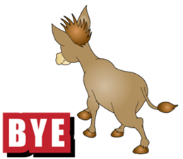 Hustle Donkey sticker #10351187