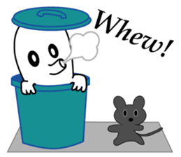 Monster in a town sticker #10351539