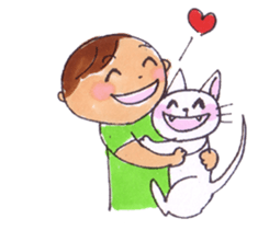 To cat lovers,lovable stickers fr Japan sticker #10351613