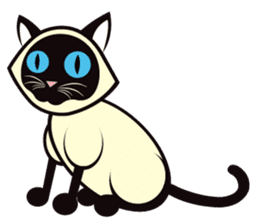 Kapi the Siamese cat sticker #10351760