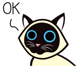 Kapi The Siamese Cat By Projek22 Sticker 10351761