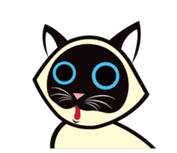 Kapi the Siamese cat sticker #10351762